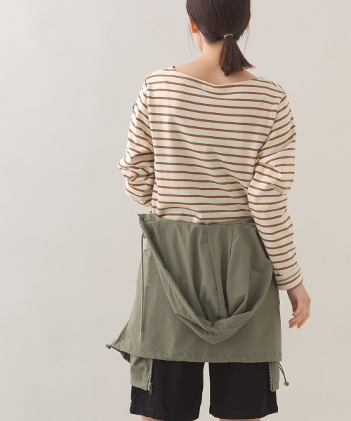 OMNES(オムネス)の「コットン長袖ボーダーTシャツ(Tシャツ/カットソー・レディース・ホワイト×ネイビー/ベージュ×ブラック/ベージュ系その他/ベージュ系その他2/ブラウン系その他/マルチ/ホワイト×ピンク/ベージュ系その他3・MEDIUM)」の20枚目の写真