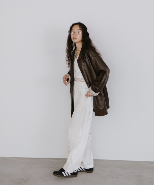 duei（デュイ）の「フェイクレザーオーバージャケット（その他アウター・レディース・ブラック/ブラウン・FREE）」の20枚目の写真