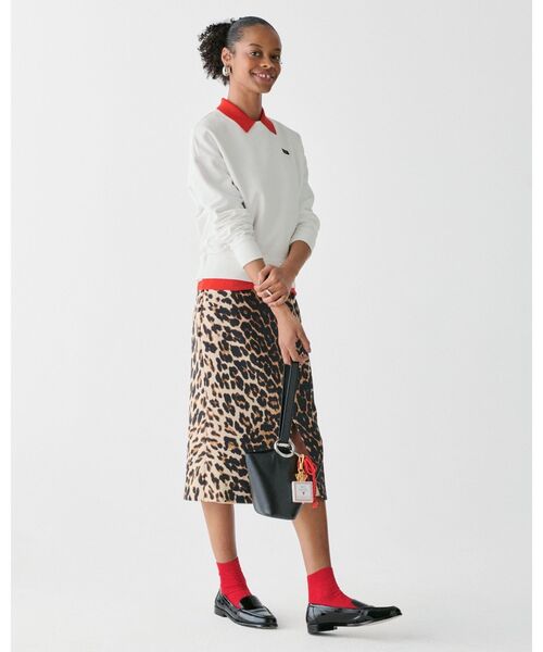 kate spade new york（ケイトスペード ニューヨーク）の「サム アイコン ロゴ スウェットシャツ（スウェット・レディース・ホワイト・SMALL/MEDIUM）」の3枚目の写真