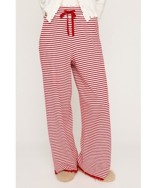 セール】BORDER KNIT RELAX PT ボーダー ニット リラックスパンツ 秋服