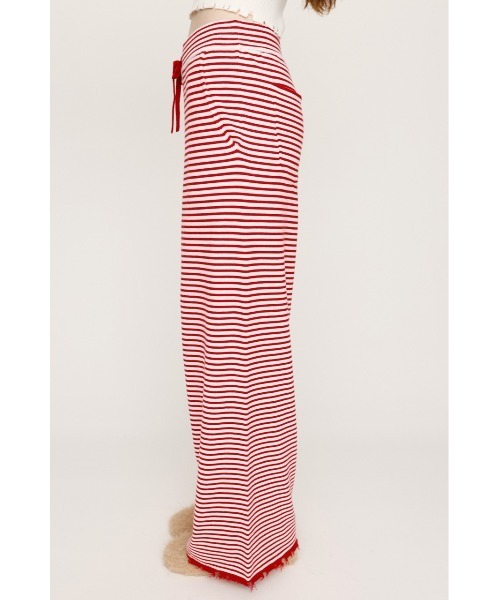 セール】BORDER KNIT RELAX PT ボーダー ニット リラックスパンツ 秋服