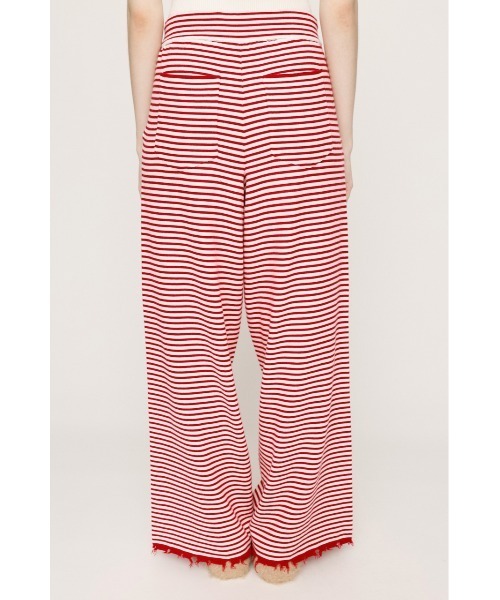 SLY(スライ)の「BORDER KNIT RELAX PT ボーダー ニット リラックスパンツ 秋服 冬服(スラックス・レディース・レッド系その他/ブラック系その他2/ブラウン系その他2・FREE)」の8枚目の写真