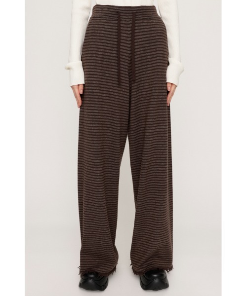 セール】BORDER KNIT RELAX PT ボーダー ニット リラックスパンツ 秋服