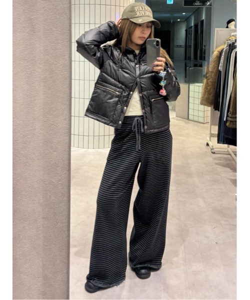 セール】BORDER KNIT RELAX PT ボーダー ニット リラックスパンツ 秋服