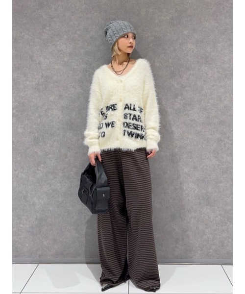 セール】BORDER KNIT RELAX PT ボーダー ニット リラックスパンツ 秋服