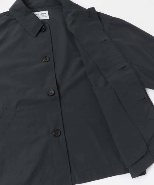 FORK&SPOON（フォークアンドスプーン）の「FORK&SPOON　ステンカラーショートコート（ステンカラーコート・レディース・ネイビー/ベージュ・1）」の20枚目の写真