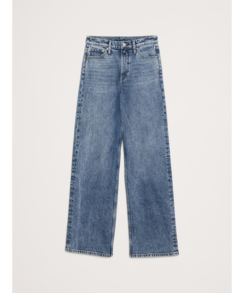 Banana Republic（バナナリパブリック）の「アイコン クラシック ワイドレッグジーンズ（デニムパンツ・レディース・アイボリー/インディゴブルー/ダークインディゴブルー/ライトインディゴブルー・24/25/26/27/28）」の16枚目の写真