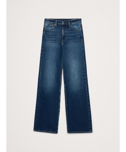 Banana Republic（バナナリパブリック）の「アイコン クラシック ワイドレッグジーンズ（デニムパンツ・レディース・アイボリー/インディゴブルー/ダークインディゴブルー/ライトインディゴブルー・24/25/26/27/28）」の17枚目の写真