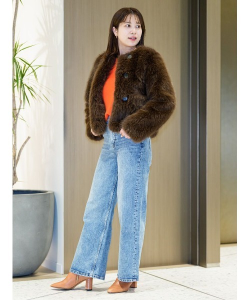 Banana Republic(バナナリパブリック)の「アイコン クラシック ワイドレッグジーンズ(デニムパンツ・レディース・アイボリー/インディゴブルー/ダークインディゴブルー/ライトインディゴブルー/ホワイト・24/25/26/27/28)」の13枚目の写真