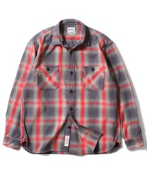 HOUSTON | HOUSTON オンブレチェックビエラシャツ(シャツ/ブラウス)