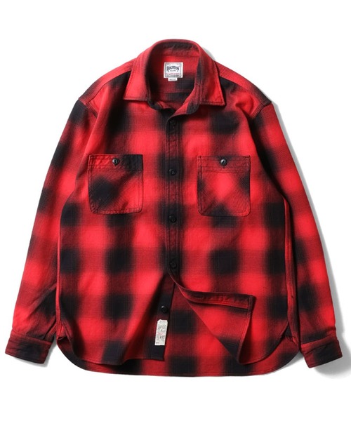 HOUSTON（ヒューストン）の「HOUSTON オンブレチェックビエラシャツ