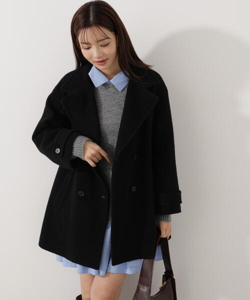 セール】2WAYミドルコート / 1215255103（ピーコート