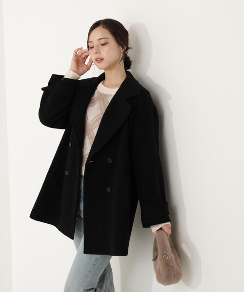 PROPORTION BODY DRESSING(プロポーションボディドレッシング)の「2WAYミドルコート / 1215255103(ピーコート・レディース・ピンク/ベージュ/ダークグレー/ブラック・MEDIUM/P/S/SMALL)」の12枚目の写真