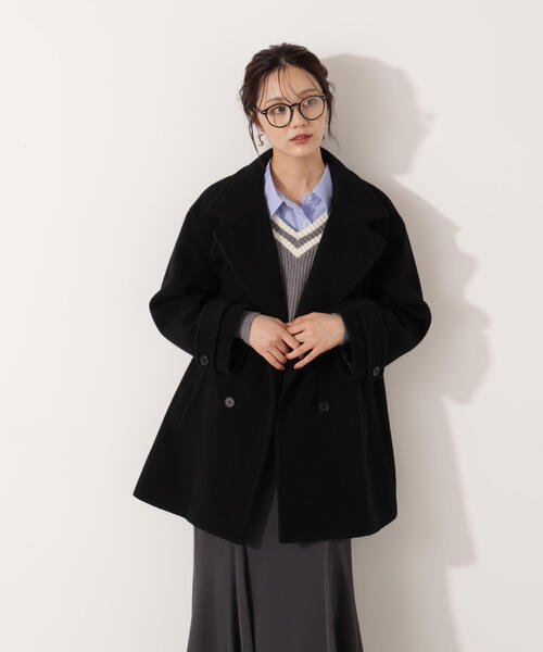 セール】【青島心さん着用】2WAYミドルコート / 1215255103