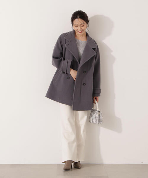 セール】【青島心さん着用】2WAYミドルコート / 1215255103
