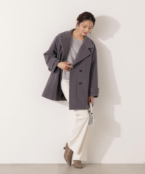 セール】【青島心さん着用】2WAYミドルコート / 1215255103