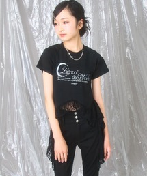 ANAP GiRL | 裾 フリル レース 切り替え トップス(Tシャツ/カットソー)