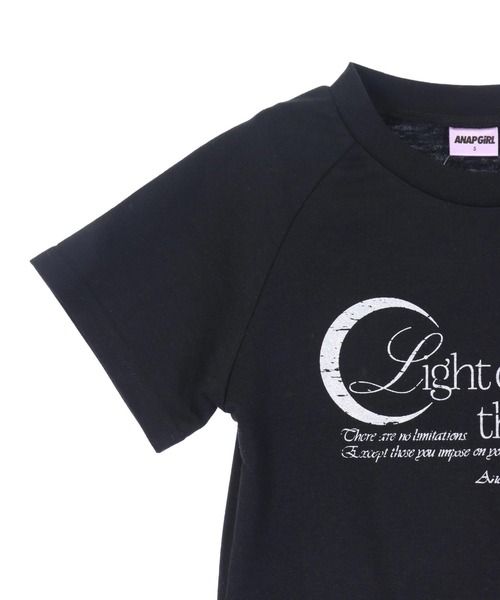 ANAP GｉRL（アナップガール）の「裾 フリル レース 切り替え トップス（Tシャツ/カットソー・キッズ・ホワイト/ブラック・M/S/XS）」の18枚目の写真