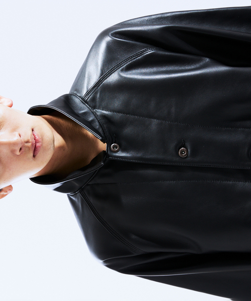 schott（ショット）の「Schott / ショット 別注 カバーオール（ライダースジャケット・メンズ・ブラック・MEDIUM/LARGE）」の7枚目の写真