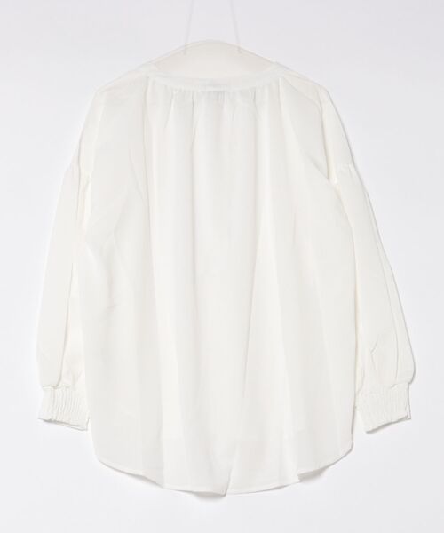 MAISON DE THERESE(メゾン ド テレーズ)の「Vネック ロングスリーブ シャツ(無地)(シャツ/ブラウス・レディース・アイボリー/ホワイト・FREE)」の11枚目の写真