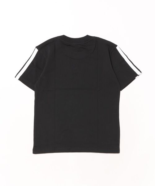 adidas（アディダス）の「adidas/アディダス 半袖 Tシャツ キッズ ロゴ スリーストライプス エッセンシャルズ KRG92（Tシャツ/カットソー・キッズ・ブラック×ホワイト・130cm/140cm/150cm/160cm）」の2枚目の写真