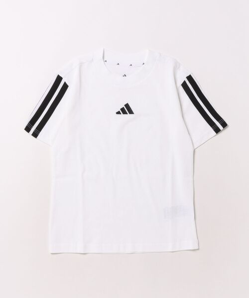 adidas（アディダス）の「adidas/アディダス 半袖 Tシャツ キッズ ロゴ スリーストライプス エッセンシャルズ KRG92（Tシャツ/カットソー・キッズ・ブラック×ホワイト/ホワイト×ブラック・130cm/140cm/150cm/160cm）」の10枚目の写真