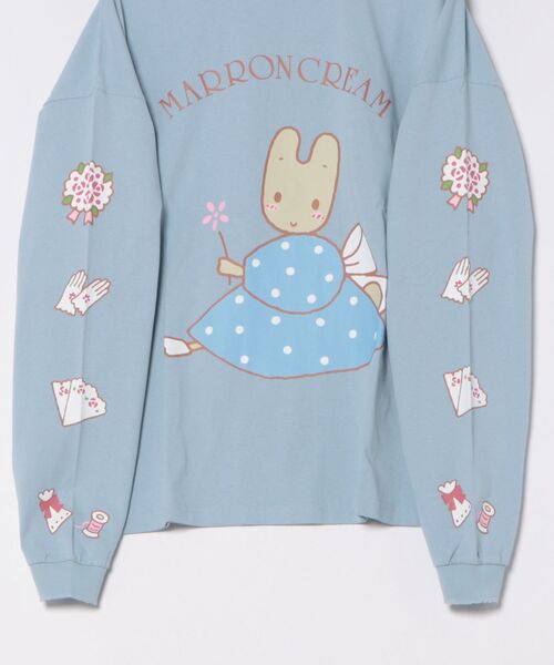 Little sunny bite(リトルサニーバイト)の「《Little Sunny Bite》MARRONCREAM x little sunny bite long tee(Tシャツ/カットソー・レディース・ホワイト/ブルー/ブラック・SMALL/MEDIUM)」の5枚目の写真