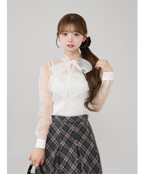 ダーリッチ　シアーパフショルブラウス シアーパフショルブラウス（シャツ/ブラウス）｜Darich