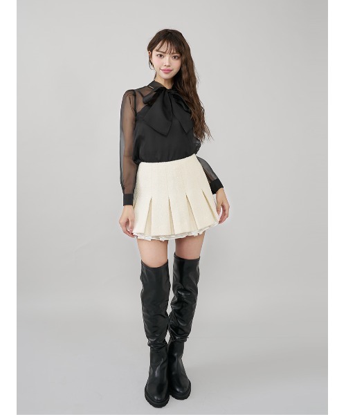 ダーリッチ　シアーパフショルブラウス シアーパフショルブラウス（シャツ/ブラウス）｜Darich