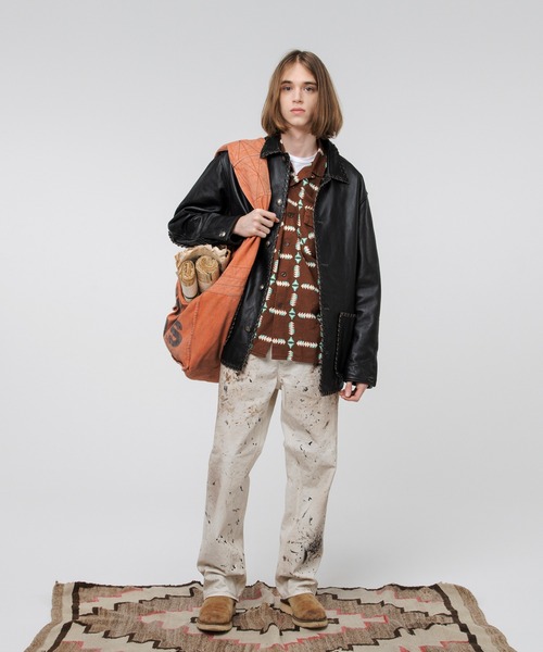 BOW WOW(バウワウ)の「THE DITC NEWSPAPER BAG AGED(メッセンジャーバッグ・メンズ・オレンジ系その他・ONESIZE)」の2枚目の写真