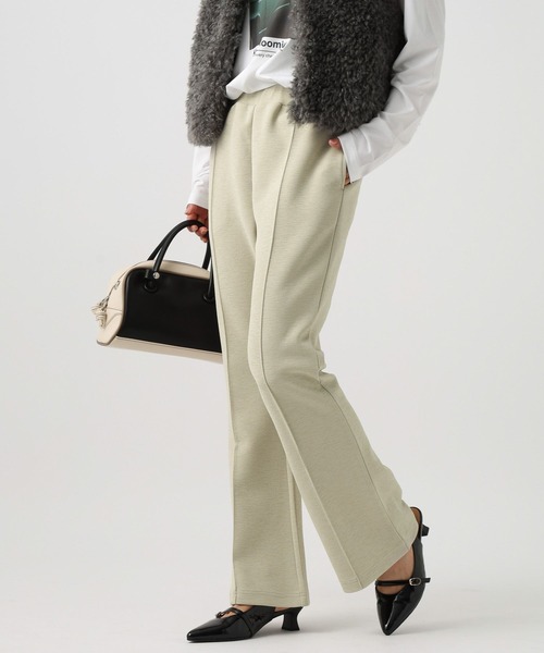 BAYFLOW（ベイフロー）の「[ストレッチ入り]カットジョーゼットフレアパンツ（その他パンツ・レディース・シルバーグレー/ブルー/ブラック・FREE）」の2枚目の写真