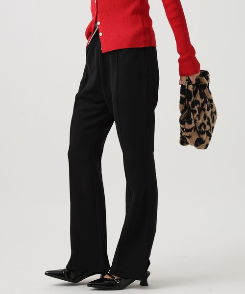 BAYFLOW（ベイフロー）の「[ストレッチ入り]カットジョーゼットフレアパンツ（その他パンツ・レディース・シルバーグレー/ブルー/ブラック・FREE）」の12枚目の写真