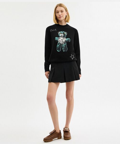 COACH（コーチ）の「ライトウェイト ベア グラフィック セーター（ニット/セーター・メンズ・ブラック系その他・MEDIUM/SMALL）」の3枚目の写真