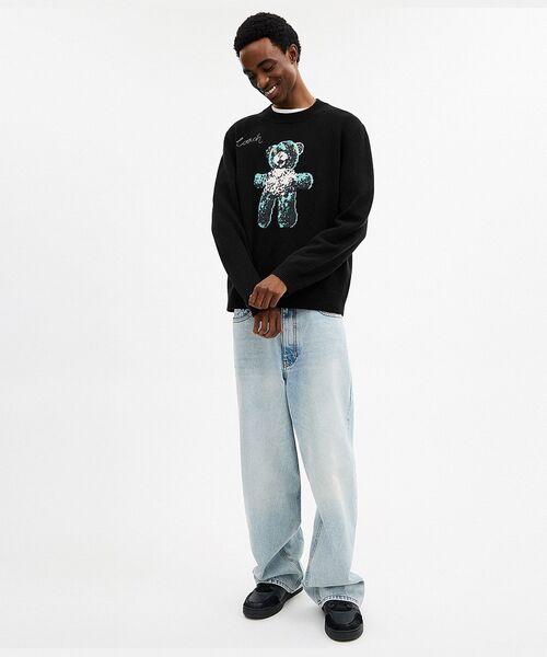 COACH（コーチ）の「ライトウェイト ベア グラフィック セーター（ニット/セーター・メンズ・ブラック系その他・MEDIUM/SMALL）」の6枚目の写真
