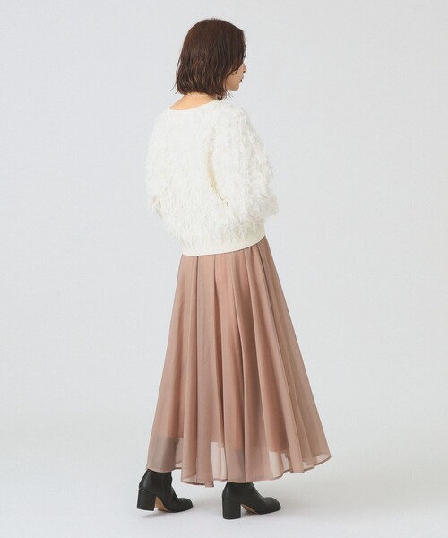 Ray BEAMS（レイビームス）の「シアーギャザーフレアースカート（スカート・レディース・ブラック/ベージュ/ブルー系その他2・0/1）」の10枚目の写真