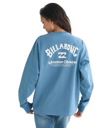 BILLABONG レディース 【A/DIV.】ADIV LOGO WARM LS TE ロンT 【BOX LOOSE】【2025年秋冬モデル】/ビラボンバックプリントボックスシルエット長袖ロンT