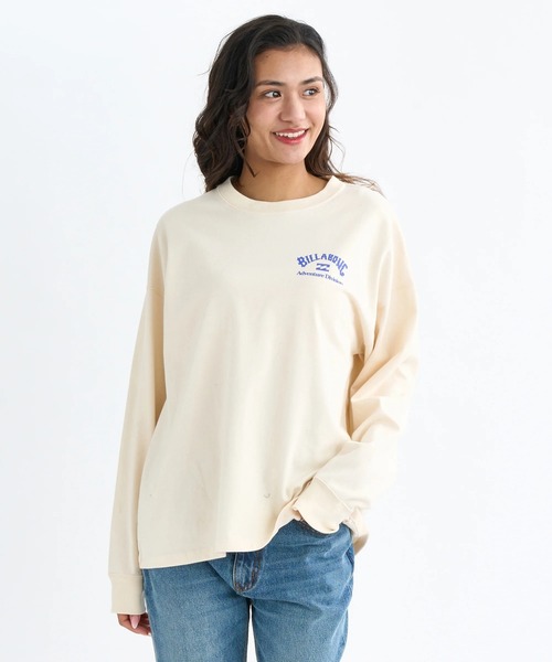 BILLABONG(ビラボン)の「BILLABONG レディース 【A/DIV.】ADIV LOGO WARM LS TE ロンT 【BOX LOOSE】【2025年秋冬モデル】/ビラボンバックプリントボックスシルエット長袖ロンT(Tシャツ/カットソー・レディース・アイボリー/ブルー系その他/ブラック系その他・MEDIUM/LARGE)」の4枚目の写真