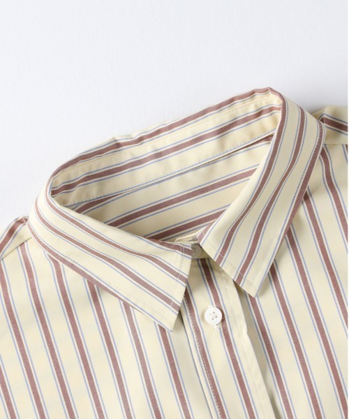 Right-on（ライトオン）の「【HONEYSUCKLE ROSE】ストライプショートシャツ (お手入れ楽/トレンド）（シャツ/ブラウス・レディース・イエロー/ブルー/ブラック・S/M/L）」の16枚目の写真