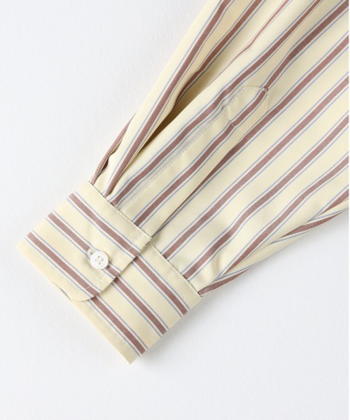 Right-on（ライトオン）の「【HONEYSUCKLE ROSE】ストライプショートシャツ (お手入れ楽/トレンド）（シャツ/ブラウス・レディース・イエロー/ブルー/ブラック・S/M/L）」の17枚目の写真