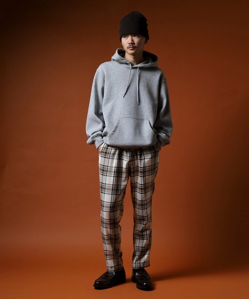 FUNALIVE（ファンアライブ）の「先染めアンクルテーパードチェックパンツ unisex（スラックス・メンズ・ベージュ/ブラウン/カーキ/アイボリー/その他/グレー・M/L）」の10枚目の写真