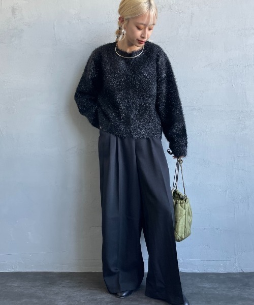 JEANS FACTORY （ジーンズファクトリー）の「[ODDMENT/オッドメント] キルティング巾着ポーチ（ショルダーバッグ・レディース・オリーブ・ONE SIZE）」の5枚目の写真