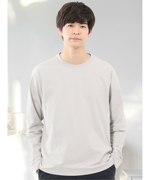 TAKA-Q | 【綿混 ストレッチ】タカキュー ソロナ天竺 クルーネック 長袖Tシャツ(Tシャツ/カットソー)
