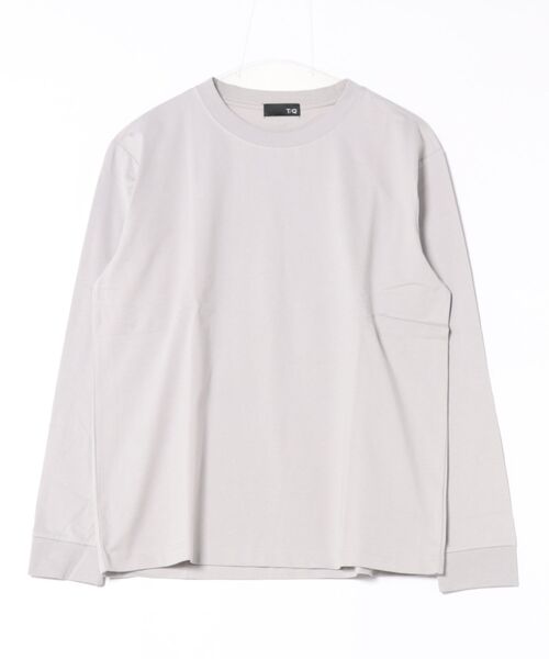 TAKA-Q（タカキュー）の「【綿混 ストレッチ】タカキュー ソロナ天竺 クルーネック 長袖Tシャツ（Tシャツ/カットソー・メンズ・ホワイト/ライトグレー/ダークグリーン/ブラック・X-LARGE/MEDIUM/LARGE）」の16枚目の写真