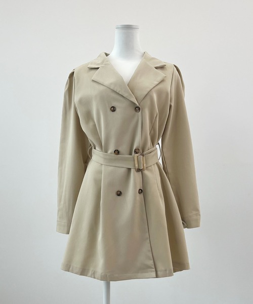 セール】ベルト付トレンチ風シャツワンピース【初回分完売・最終