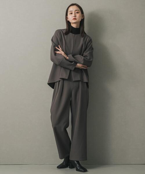 SENSE OF PLACE by URBAN RESEARCH（センスオブプレイスバイアーバンリサーチ）の「ウエストタックジャケットセットアップ（セットアップ・レディース・ブラック/グレー/ベージュ・SMALL/MEDIUM）」の15枚目の写真