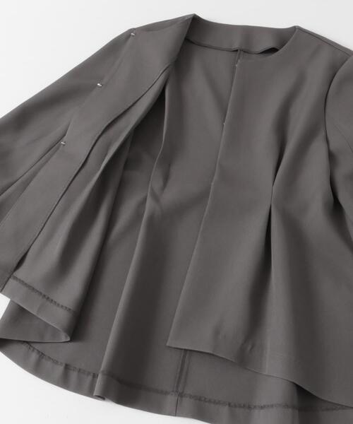 SENSE OF PLACE by URBAN RESEARCH（センスオブプレイスバイアーバンリサーチ）の「ウエストタックジャケットセットアップ（セットアップ・レディース・ブラック/グレー/ベージュ・SMALL/MEDIUM）」の18枚目の写真