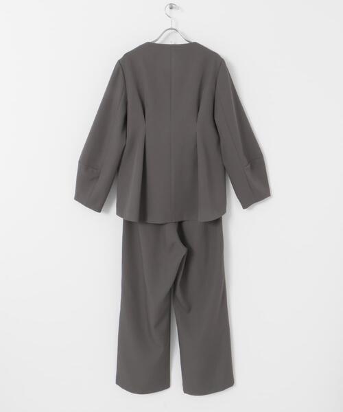 SENSE OF PLACE by URBAN RESEARCH（センスオブプレイスバイアーバンリサーチ）の「ウエストタックジャケットセットアップ（セットアップ・レディース・ブラック/グレー/ベージュ・SMALL/MEDIUM）」の21枚目の写真