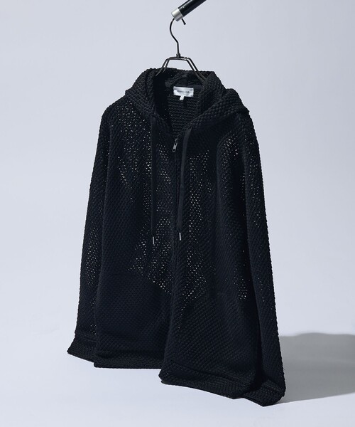 ABAHOUSE（アバハウス）の「メッシュニット ダブルジップパーカー（パーカー・メンズ・ベージュ/ブラック/オレンジ・48/46/44）」の15枚目の写真