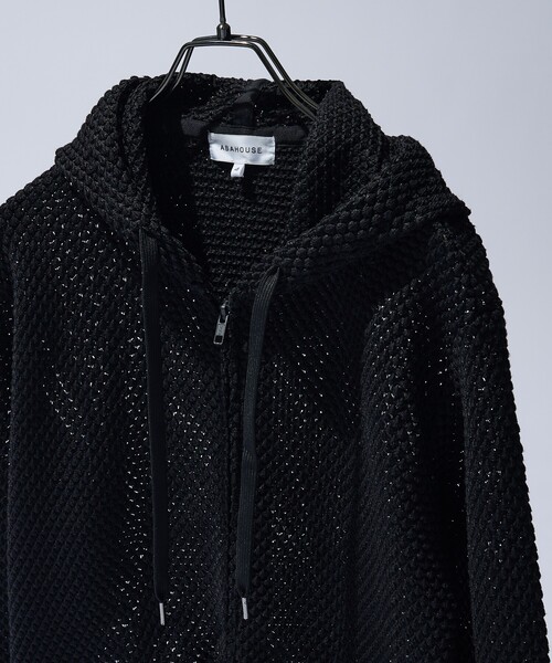 ABAHOUSE（アバハウス）の「メッシュニット ダブルジップパーカー（パーカー・メンズ・ベージュ/ブラック/オレンジ・48/46/44）」の16枚目の写真