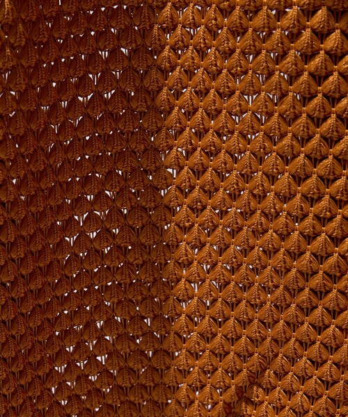 ABAHOUSE（アバハウス）の「メッシュニット ダブルジップパーカー（パーカー・メンズ・ベージュ/ブラック/オレンジ・48/46/44）」の4枚目の写真